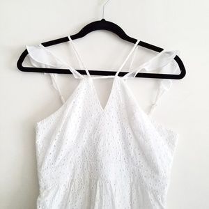 NEW BCBGeneration White Lace Fit and Flare Dress